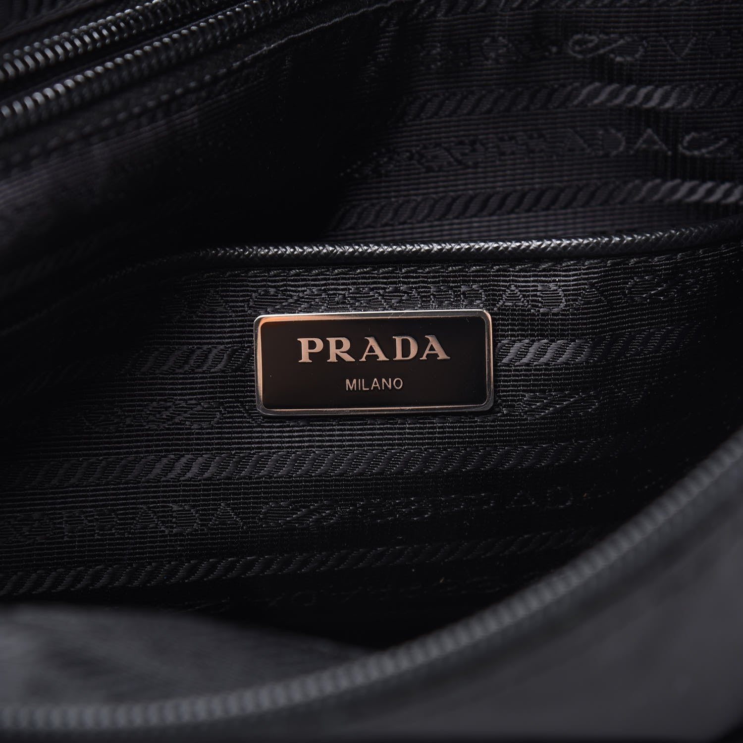 Prada Nylon Tessuto Messenger Bag Black 6 of 11