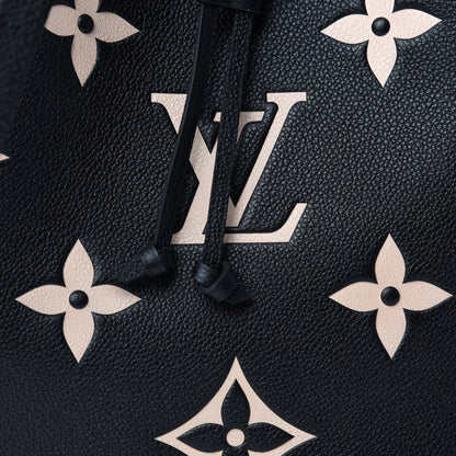 Louis Vuitton Empreinte Monogram Giant Neonoe MM Black Beige 9 of 9