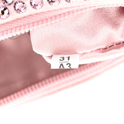 Prada Satin Crystal Mini Re-Edition 2000 Bag Alabastro 7 of 10