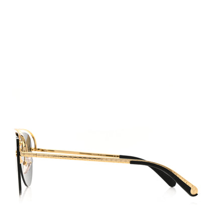 Louis Vuitton Monogram Grease Sunglasses Z1172W Gold 3 of 7