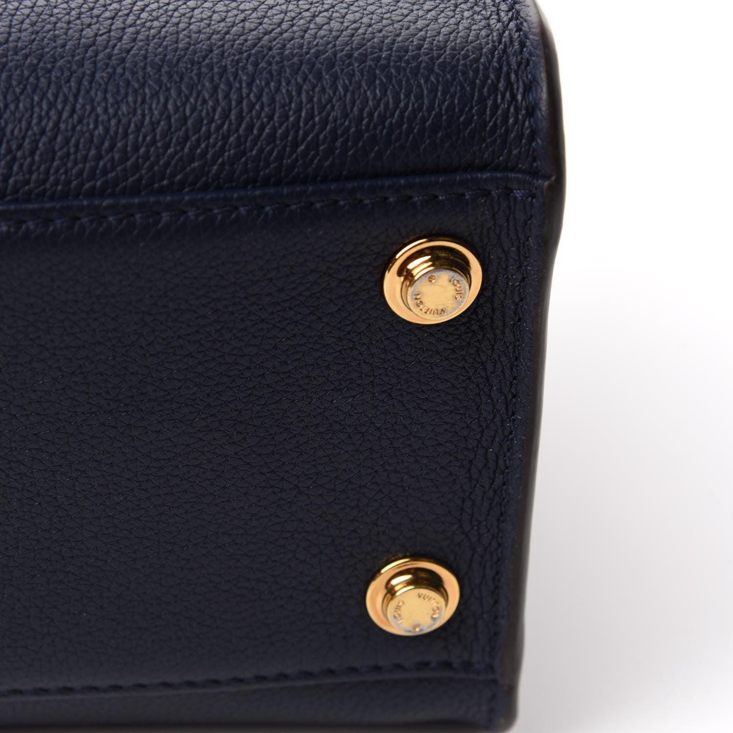 Louis Vuitton Calfskin Monogram On My Side Marine 10 of 13