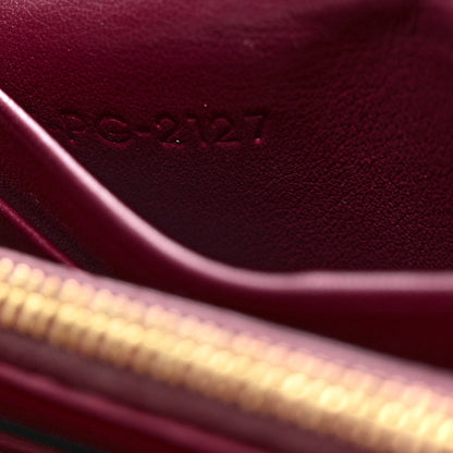 Celine Grained Calfskin Medium Trotteur Multifunction Flap Wallet Plum 6 of 7