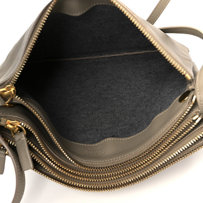 Celine Lambskin Large Trio Crossbody Bag Beige 5 of 12