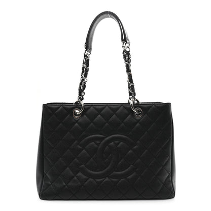 Chanel Caviar Quilted Grand Shopping Tote GST Black 1 of 11