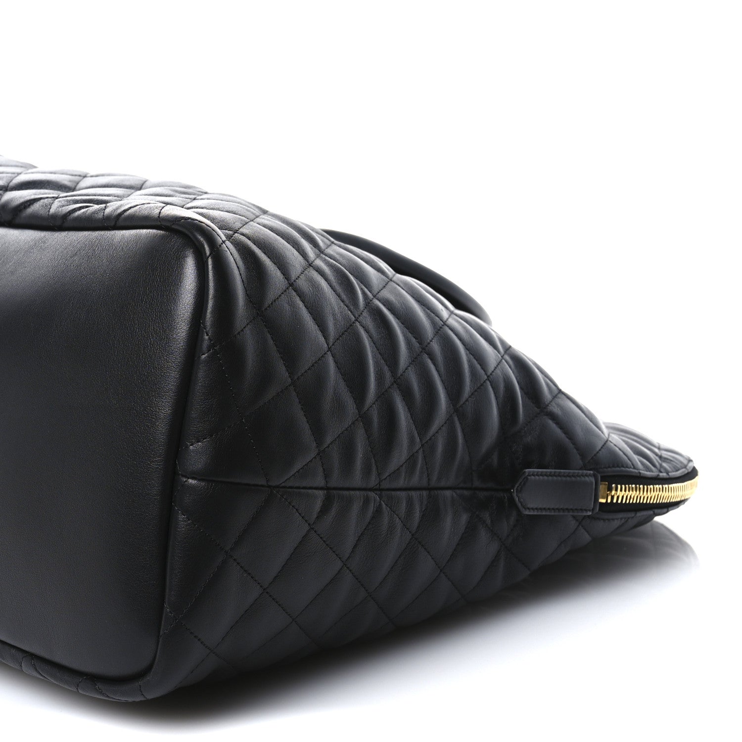 Saint Laurent Calfskin Quilted ES Giant Travel Bag Black 9 of 9
