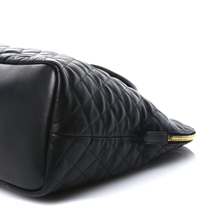 Saint Laurent Calfskin Quilted ES Giant Travel Bag Black 9 of 9