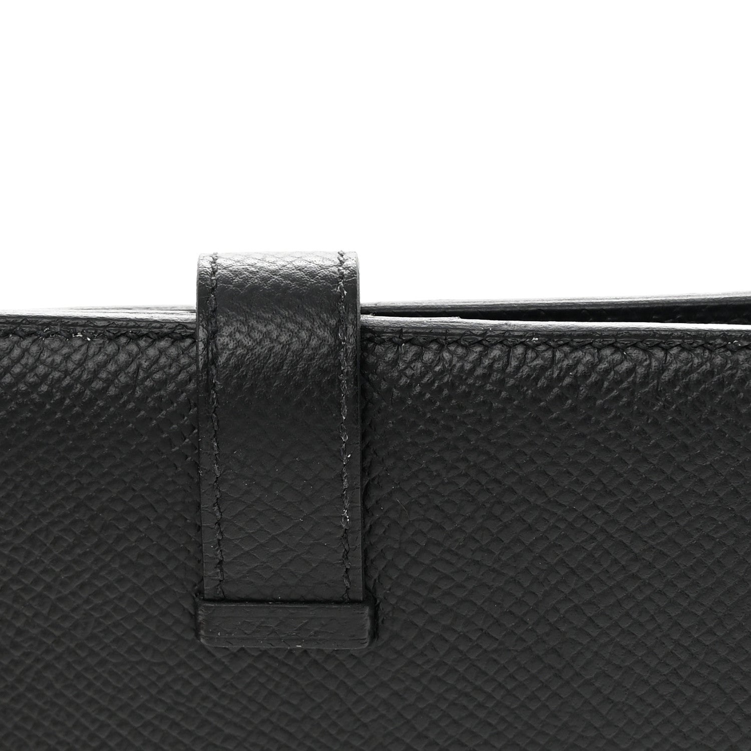Hermes Epsom Bearn Compact Wallet Black 9 of 15