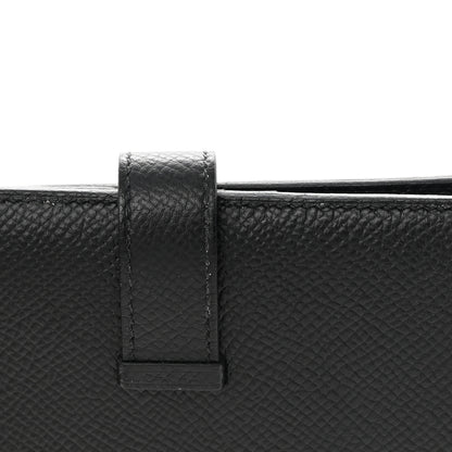 Hermes Epsom Bearn Compact Wallet Black 9 of 15
