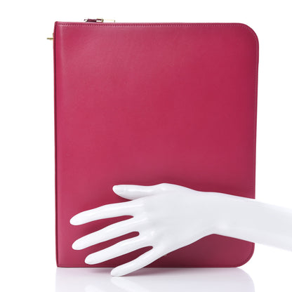 Saint Laurent Smooth Calfskin Tuc iPad Case Pink 2 of 11