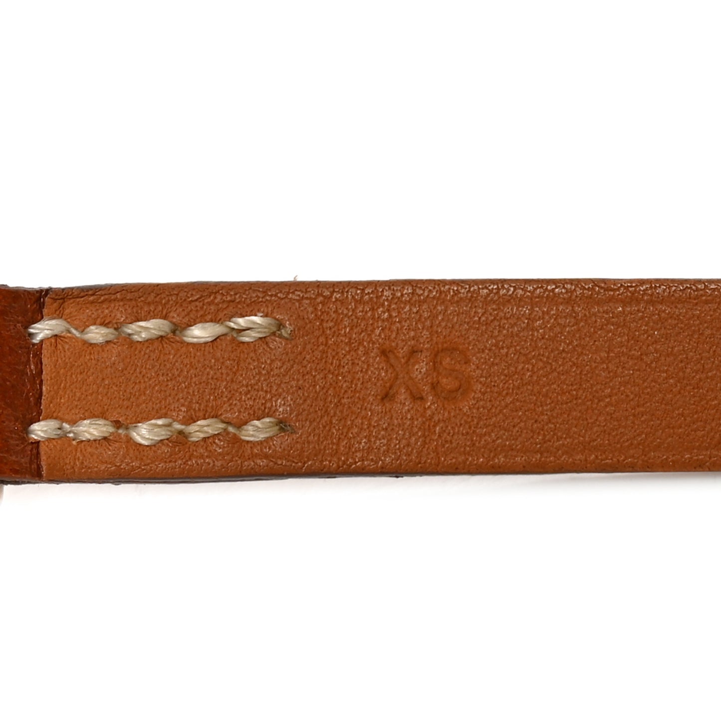 Barenia Baby Pavane Double Tour Bracelet XS Fauve