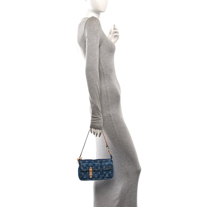 Louis Vuitton Monogram Pochette Accessories Cargo Blue Denim 2 of 10