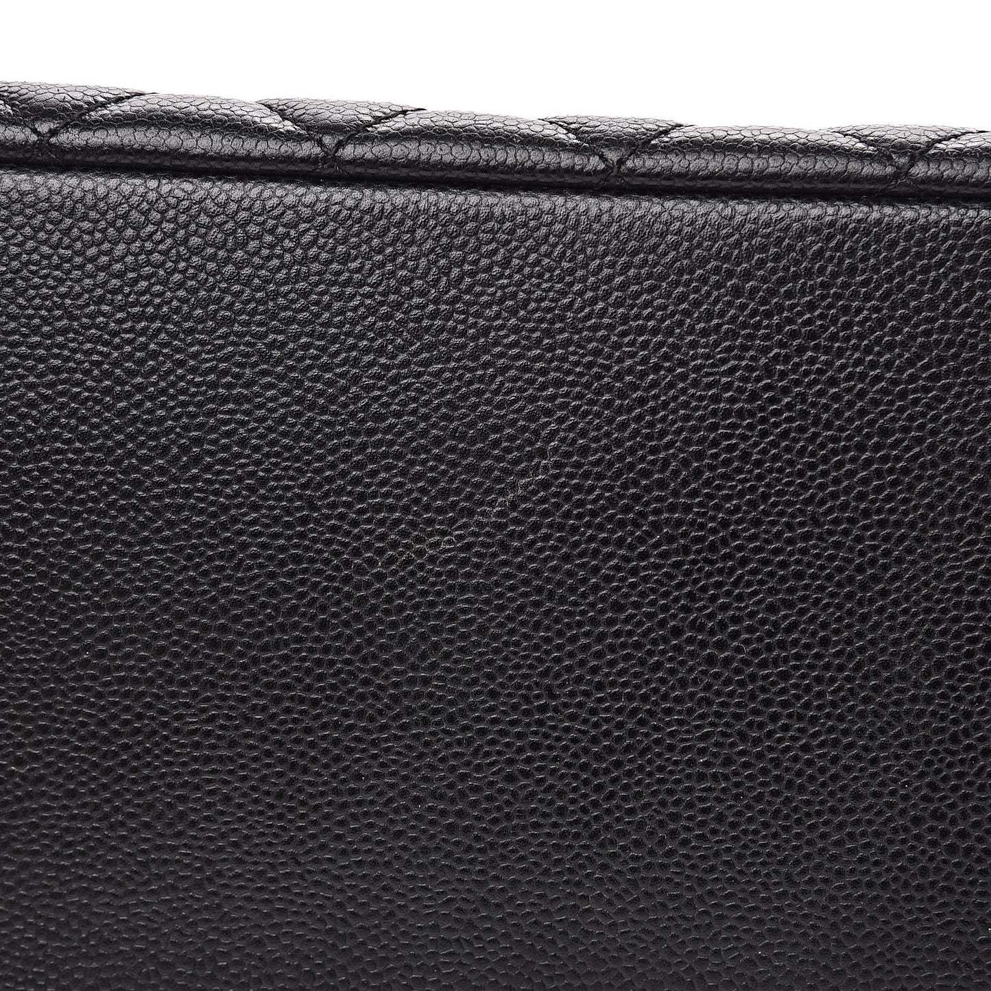 Caviar Quilted Grand Shopping Tote GST Black