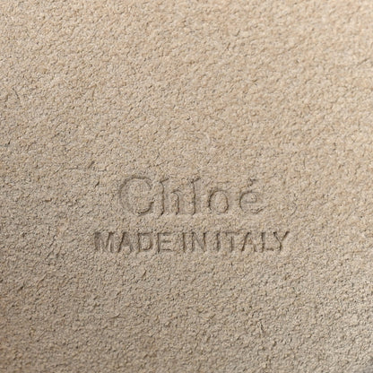 Chloe Calfskin Suede Medium Faye Shoulder Bag Motty Grey 6 of 9