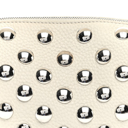 Khaite Pebbled Sport Calfskin Studded Small Elena White 7 of 9