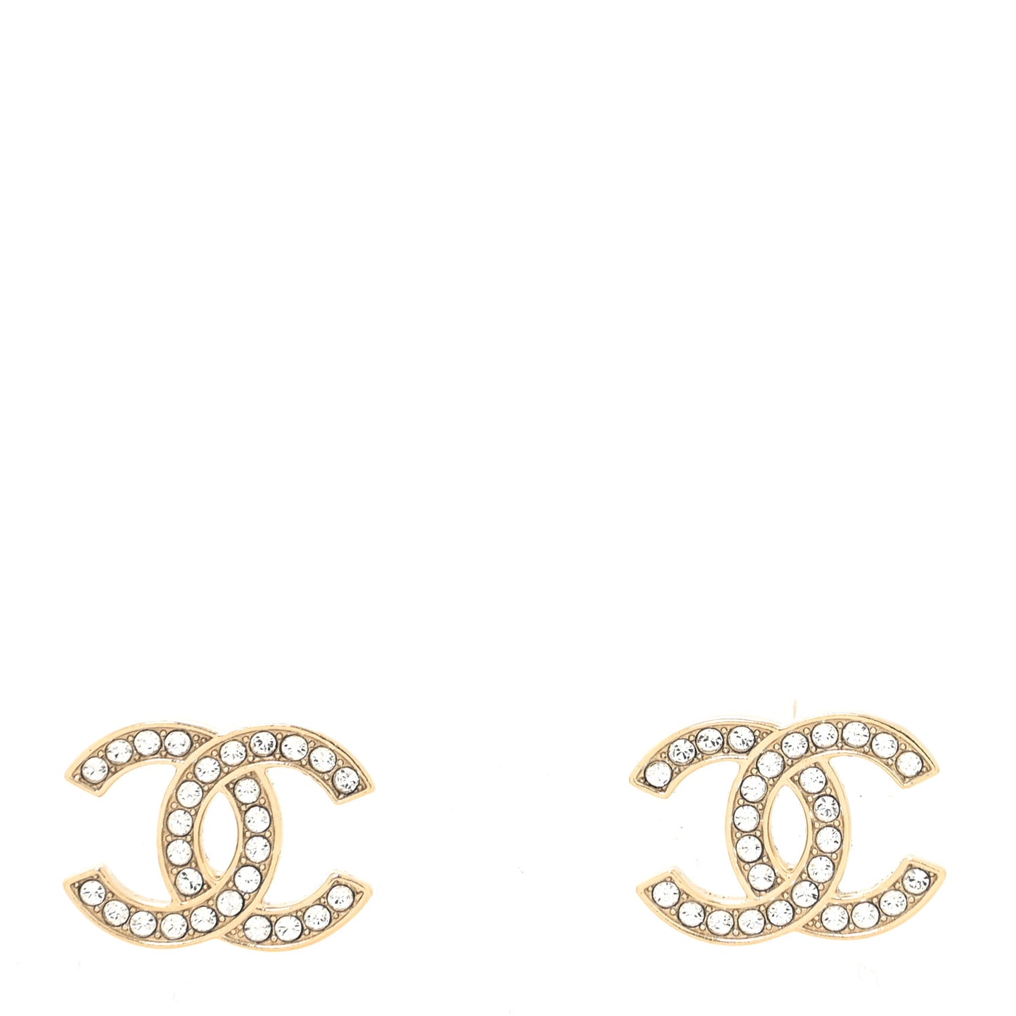 Crystal Pearl Bow-tiful CC Earrings Gold