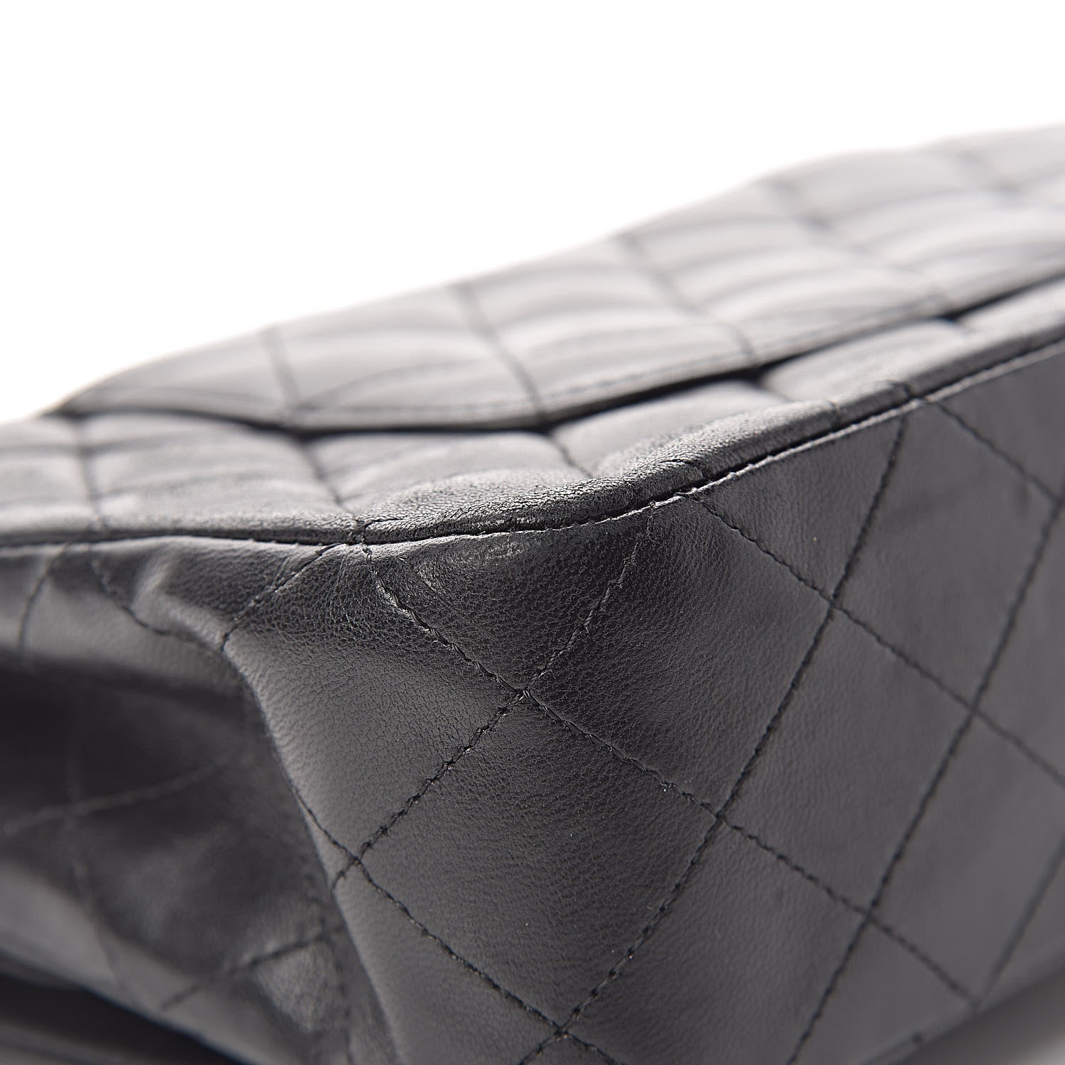 Chanel Lambskin Quilted Medium Double Flap Black 13 of 25