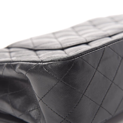 Chanel Lambskin Quilted Medium Double Flap Black 13 of 25