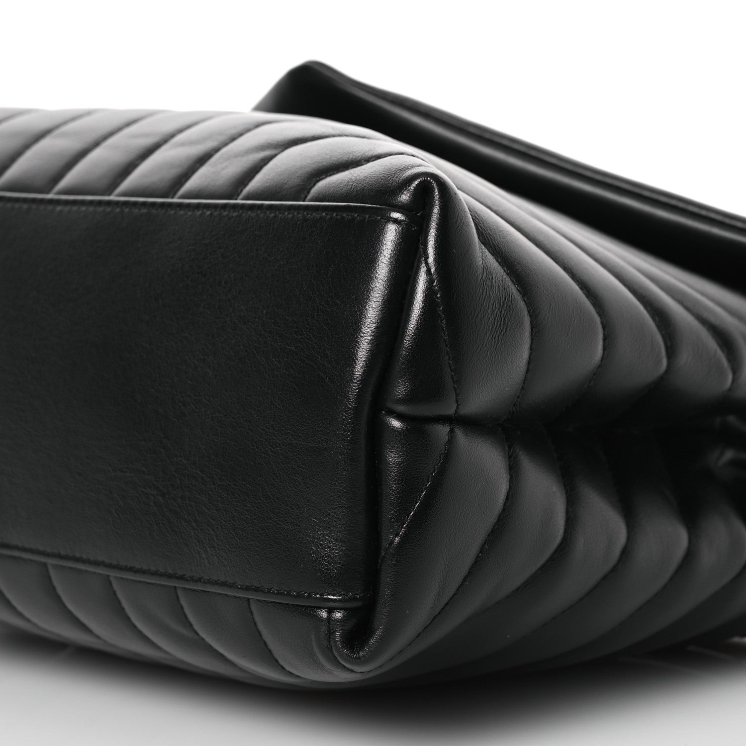 Saint Laurent Calfskin Y Quilted Monogram Medium Loulou Chain Satchel Black 12 of 15