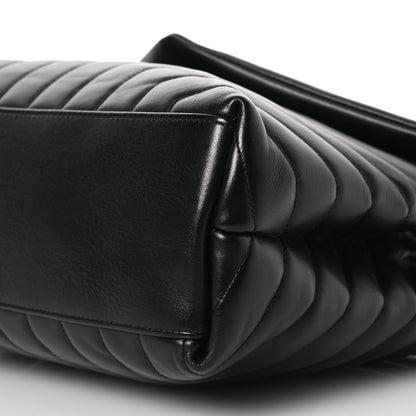 Saint Laurent Calfskin Y Quilted Monogram Medium Loulou Chain Satchel Black 12 of 15