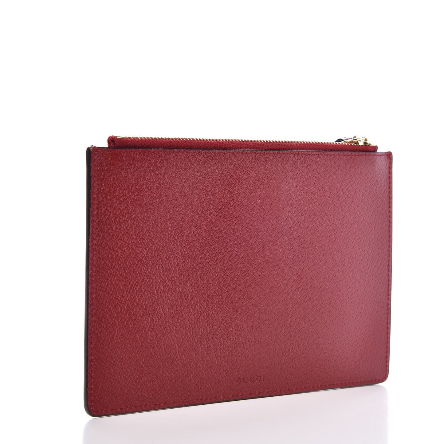 GG Supreme Monogram Tian Zip Pouch Beige Multicolor Red