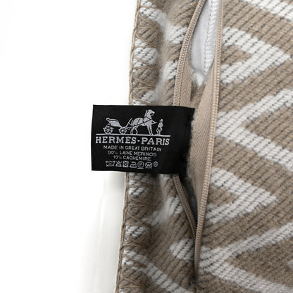 Hermes Wool Cashmere Enigmatic Pillow Grege 3 of 3