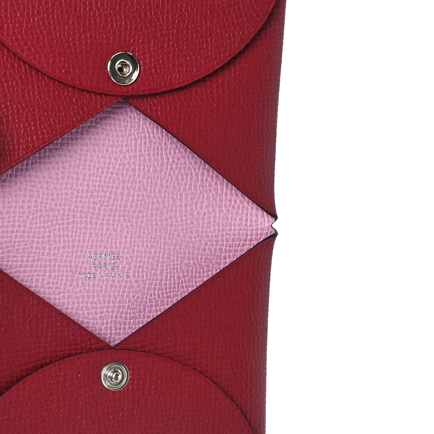 Hermes Epsom Verso Calvi Card Case Rouge Grenat Mauve Sylvestre 7 of 10
