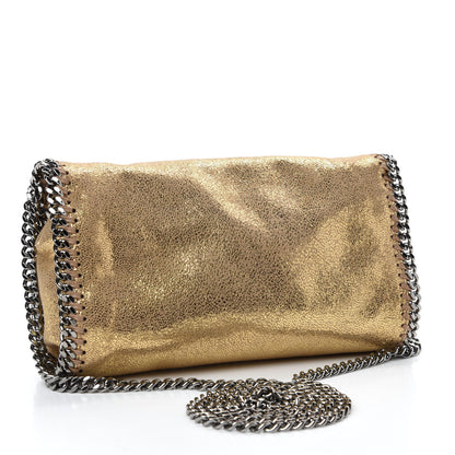 Stella McCartney Metallic Shaggy Deer Falabella Crossbody Bag Gold 3 of 10