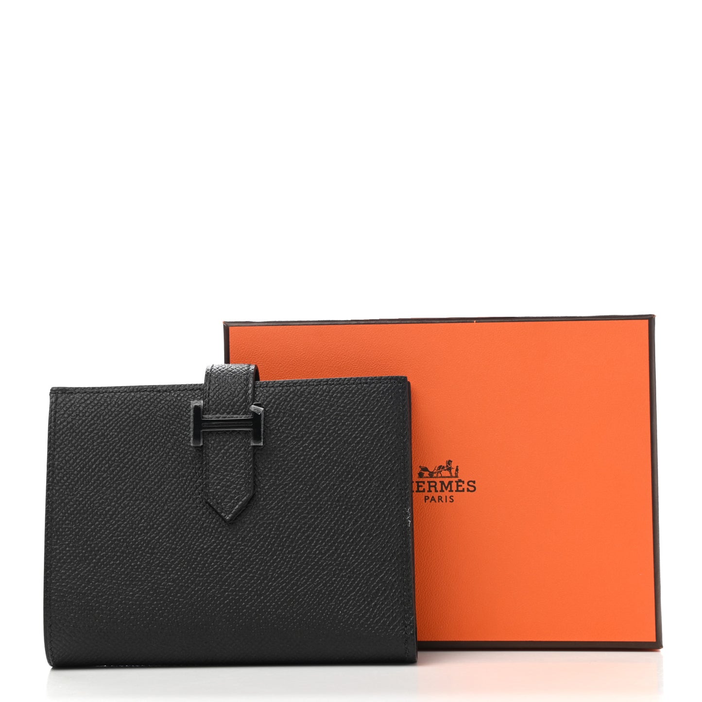 Epsom Monochrome Bearn Compact Wallet Black