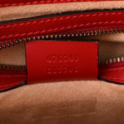 Gucci Calfskin Sylvie Web Small Queen Margaret Top Handle Bag Blue Agata Hibiscus Red Mystic White Sugar Pink 7 of 10