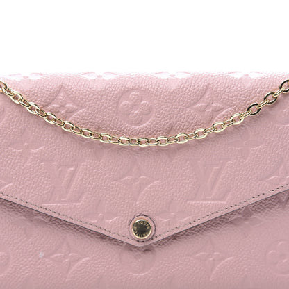 Louis Vuitton Empreinte Pochette Felicie Chain Wallet Rose Poudre 11 of 12