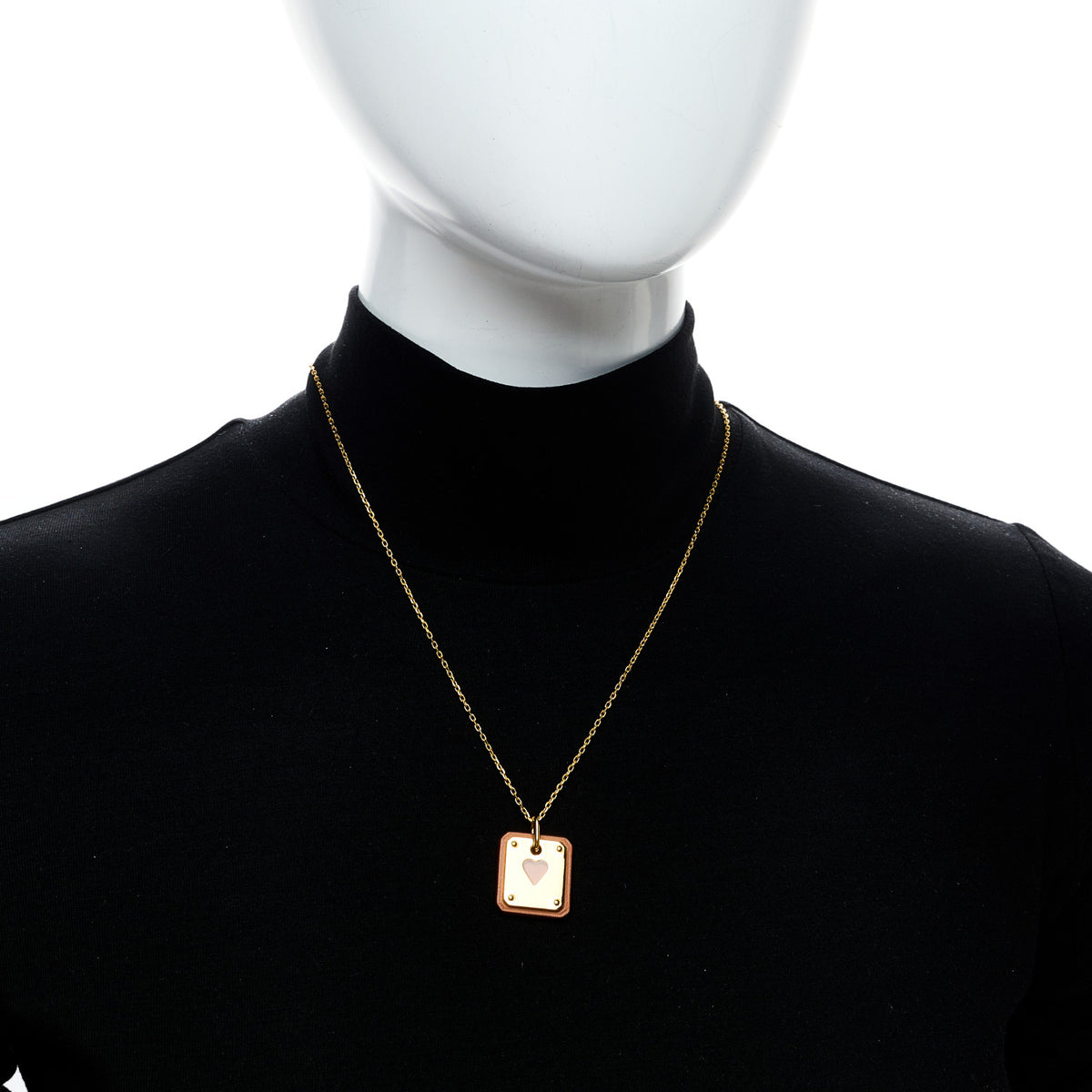 Hermes Swift As De Coeur Necklace Gold 2 of 5