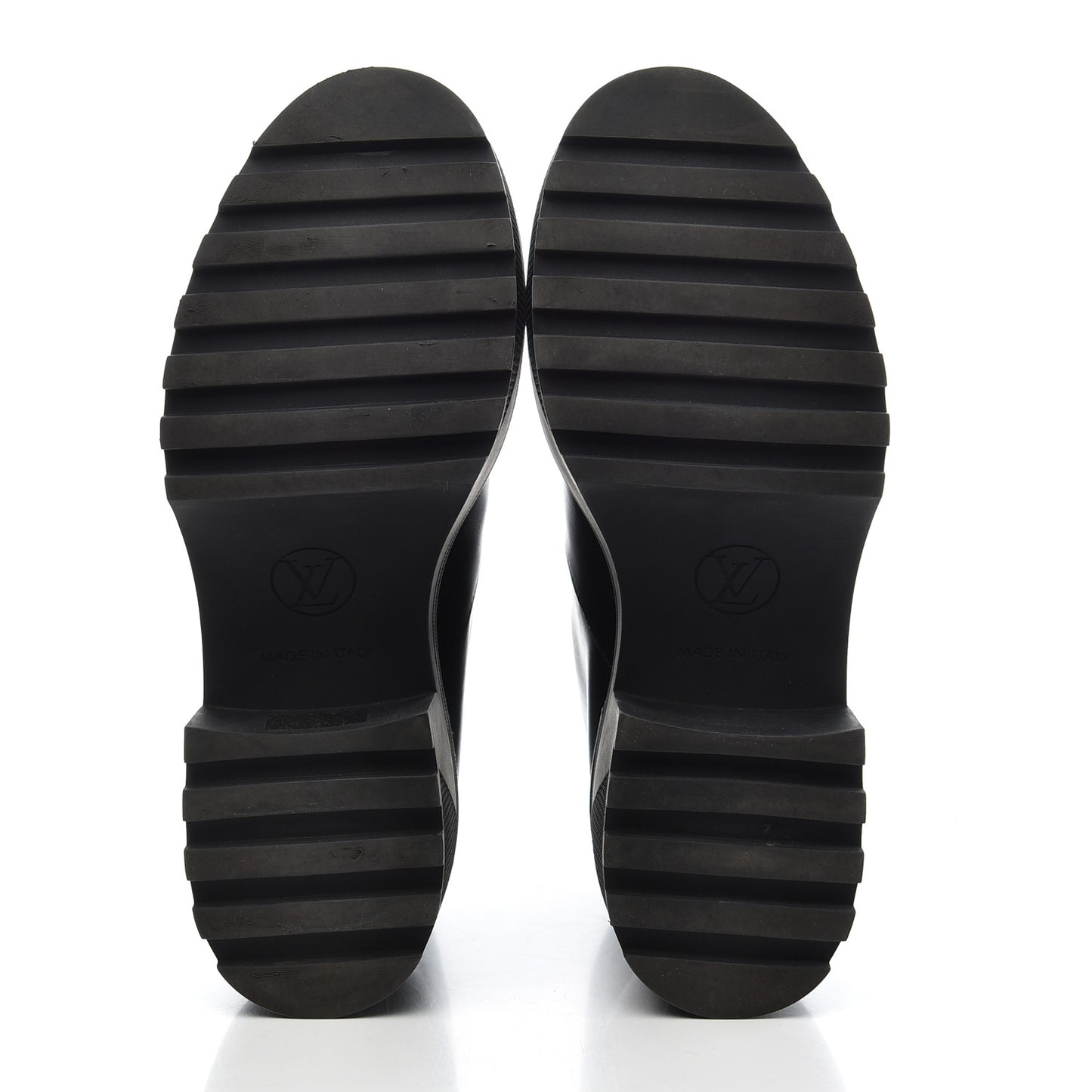 Calfskin Monogram Power Squad Flat Ankle Boots 39 Black