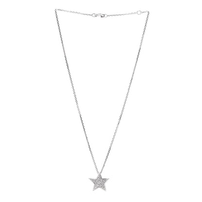 Chanel 18K White Gold Diamond Large Comete Geode Pendant Necklace 3 of 6