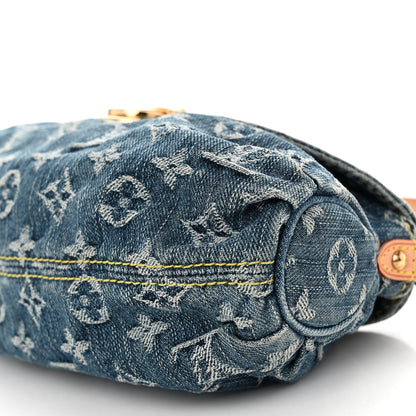 Louis Vuitton Monogram Denim Mini Pleaty Blue 9 of 10