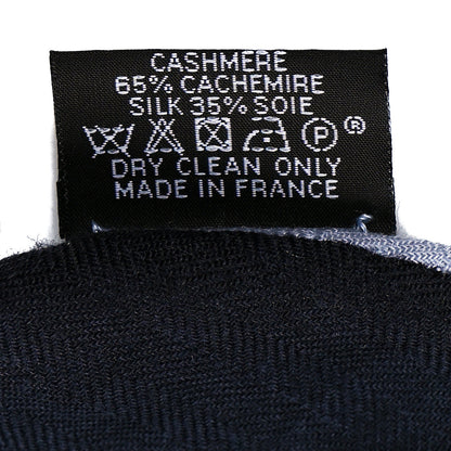 Hermes Cashmere Silk Blason Losange Scarf MM 5 of 5