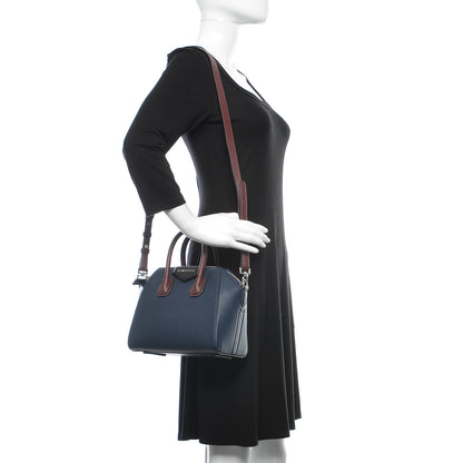 Givenchy Sugar Goatskin Mini Tri-Color Antigona Navy Burgundy Black 2 of 9