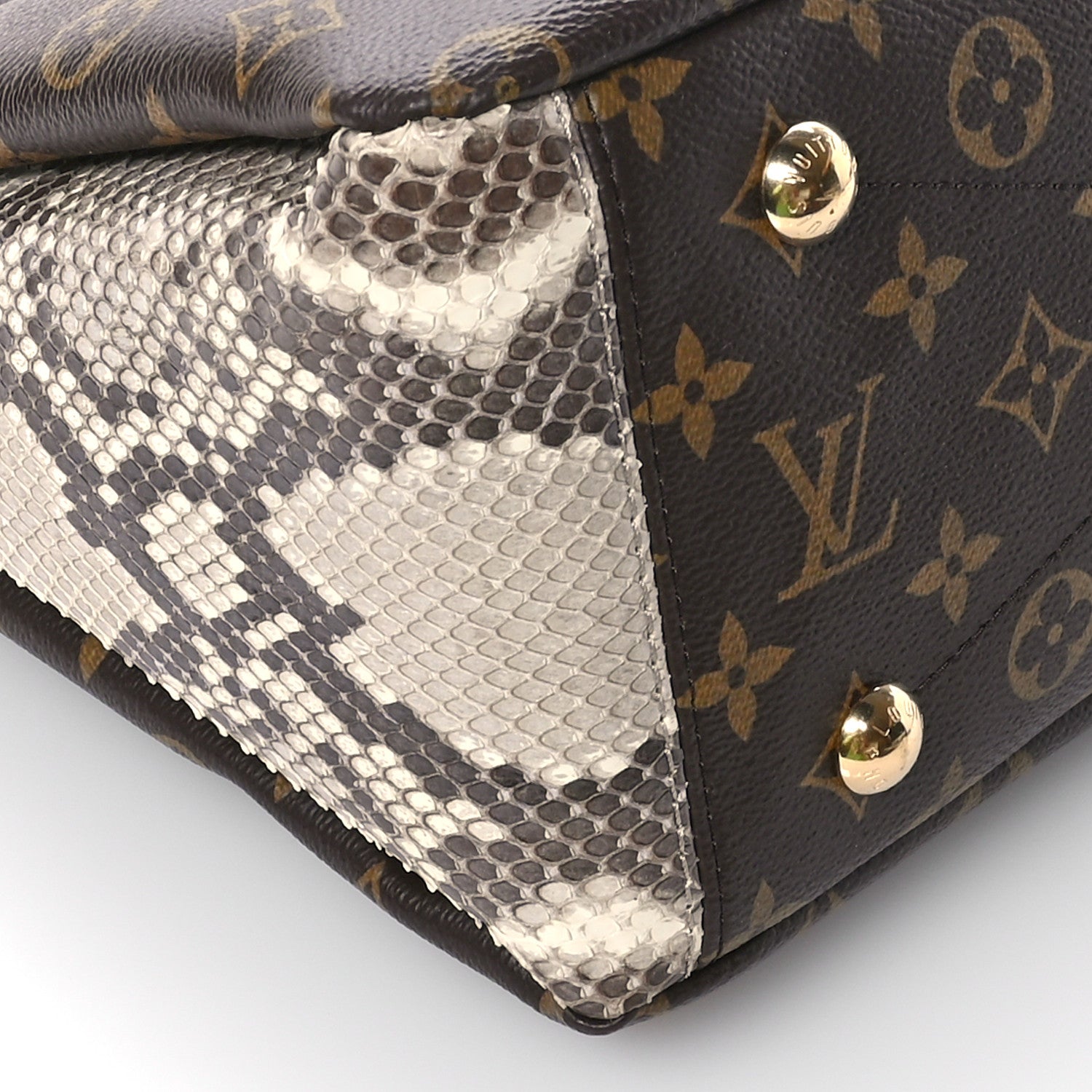 Louis Vuitton Snakeskin Monogram Pallas Black 9 of 11