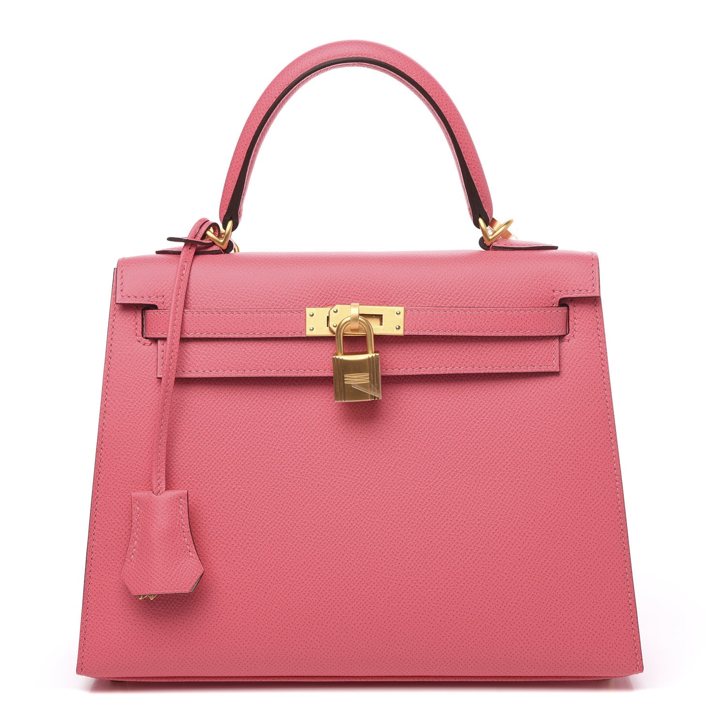Hermes Epsom Horseshoe Kelly Sellier 28 Rose Azalee Gris Perle 1 of 10