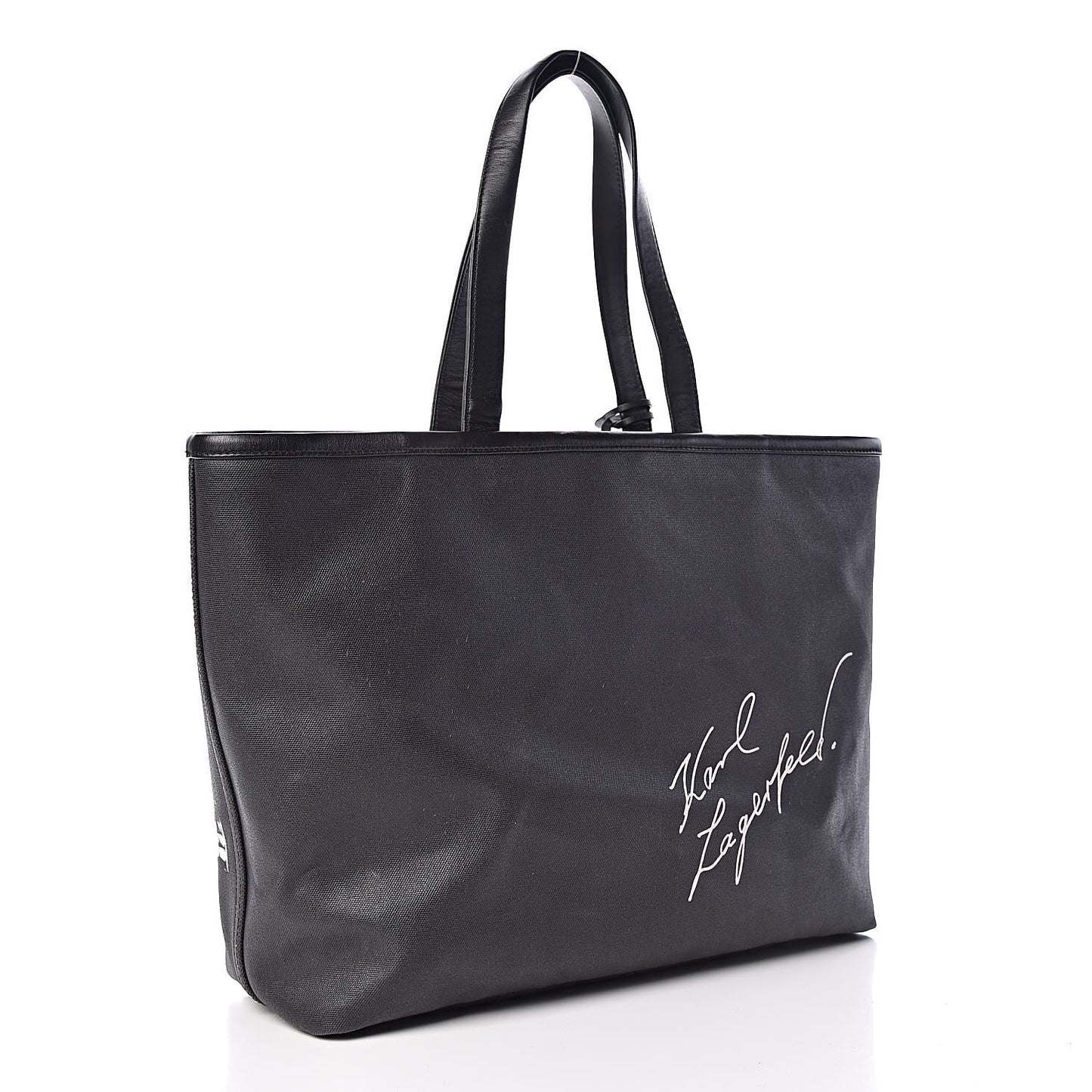 Canvas Karl Lagerfeld Mobile Art Tote Black