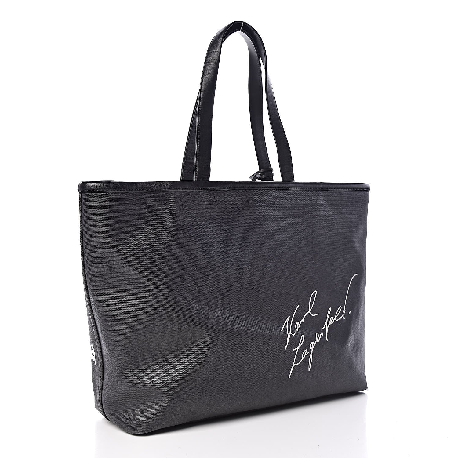 Chanel Canvas Karl Lagerfeld Mobile Art Tote Black 3 of 10