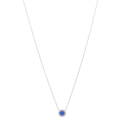 Tiffany Platinum Diamond Tanzanite Soleste Pendant Necklace 1 of 4