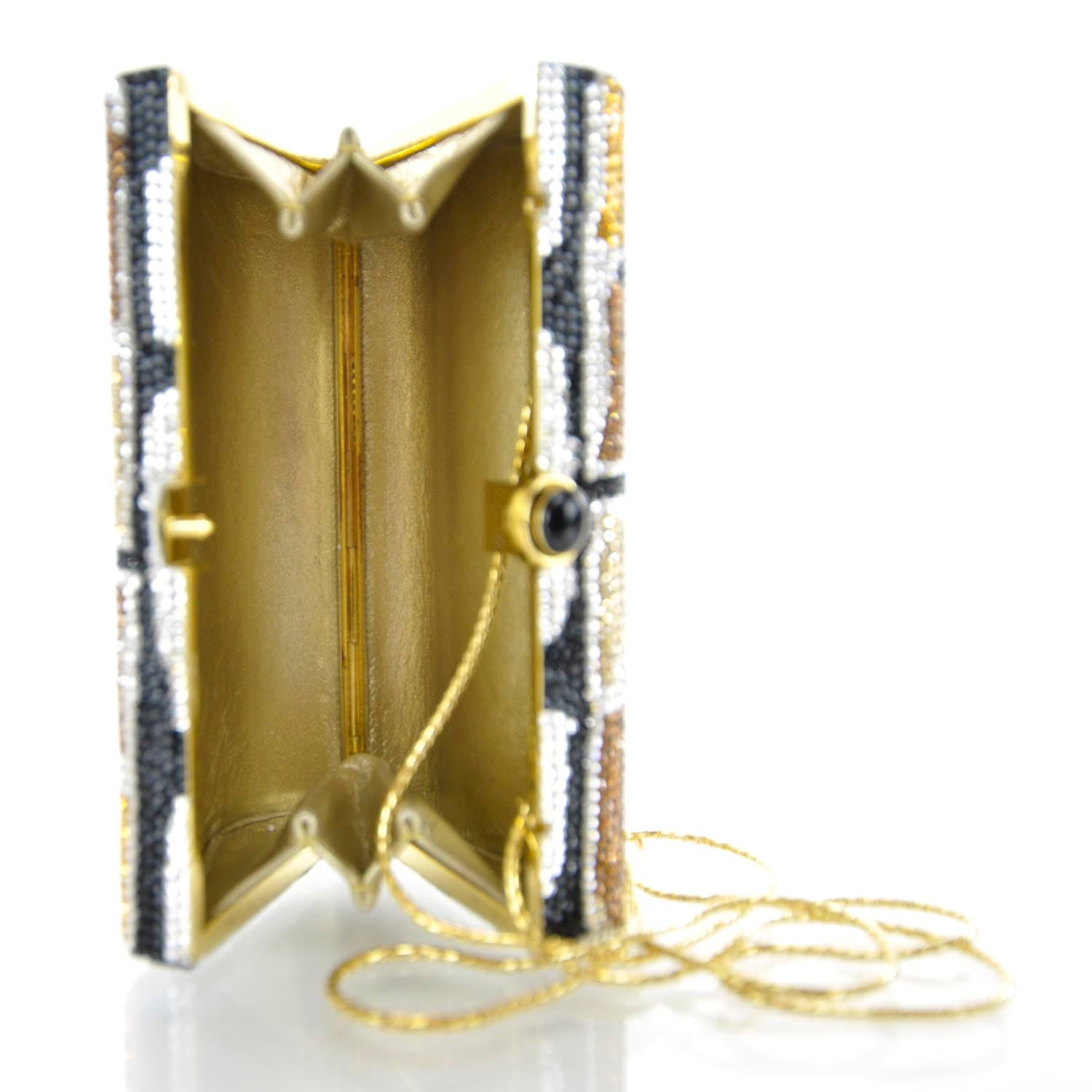 Judith Leiber Swarovski Crystal Minaudiere Clutch Multicolor 9 of 9