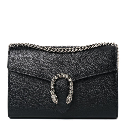 Gucci Calfskin Mini Dionysus Chain Wallet Black 1 of 10