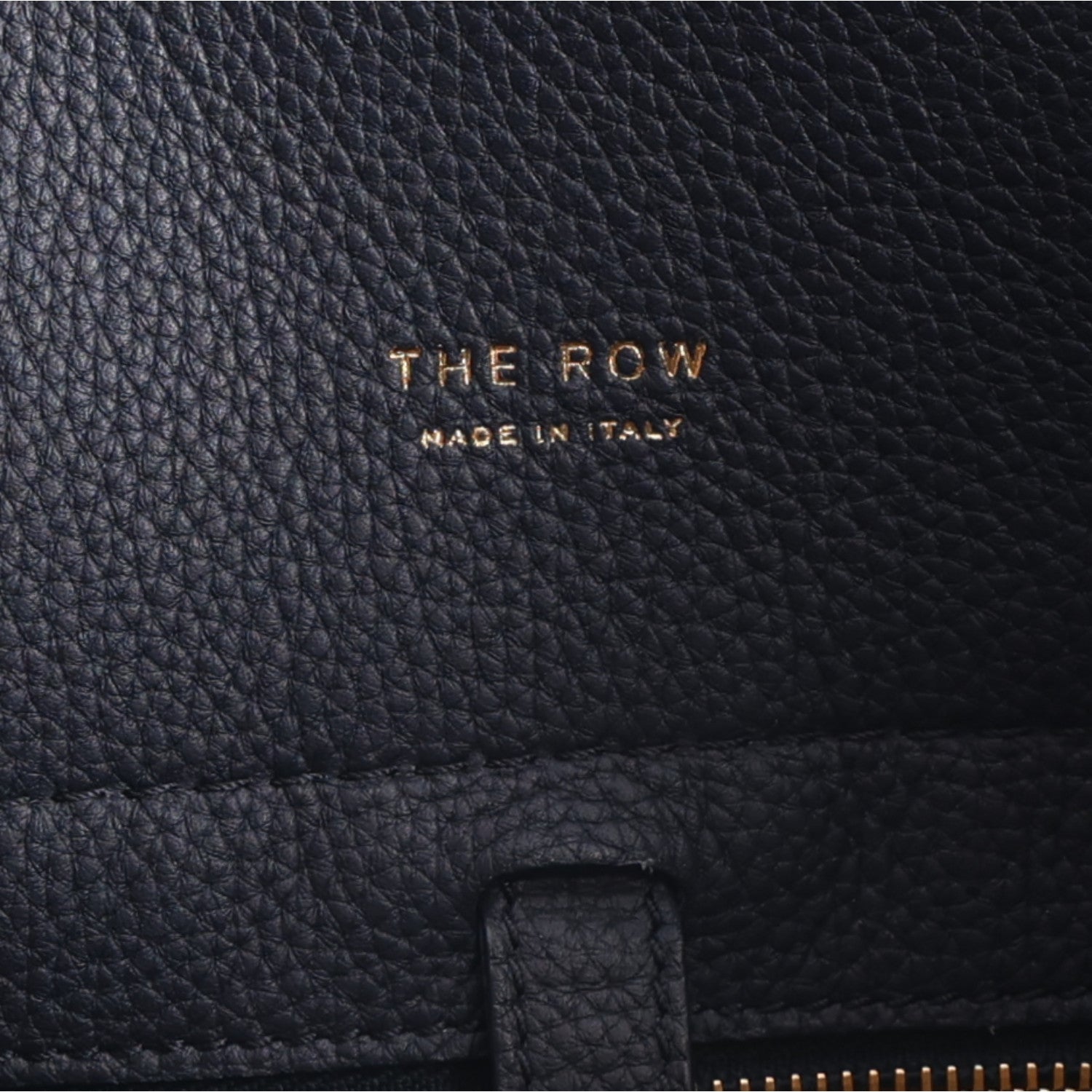 The Row Matte Grained Calfskin Soft Margaux 15 Dark Navy 6 of 9