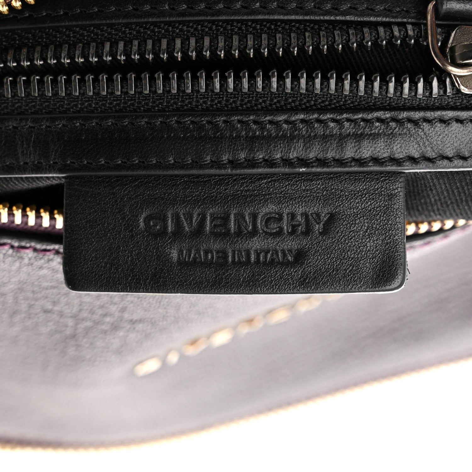 Givenchy Sugar Goatskin Mini Colorblock Pandora Aubergine 6 of 12