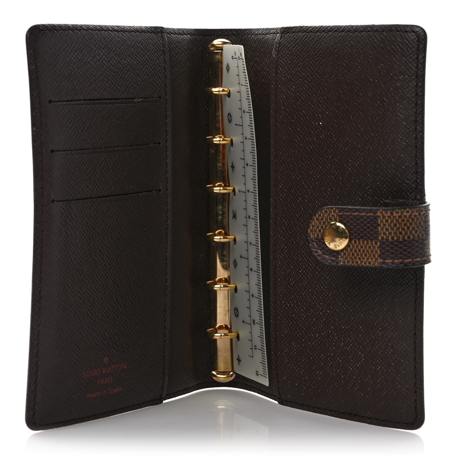 Louis Vuitton Damier Ebene Small Ring Agenda Cover 5 of 6