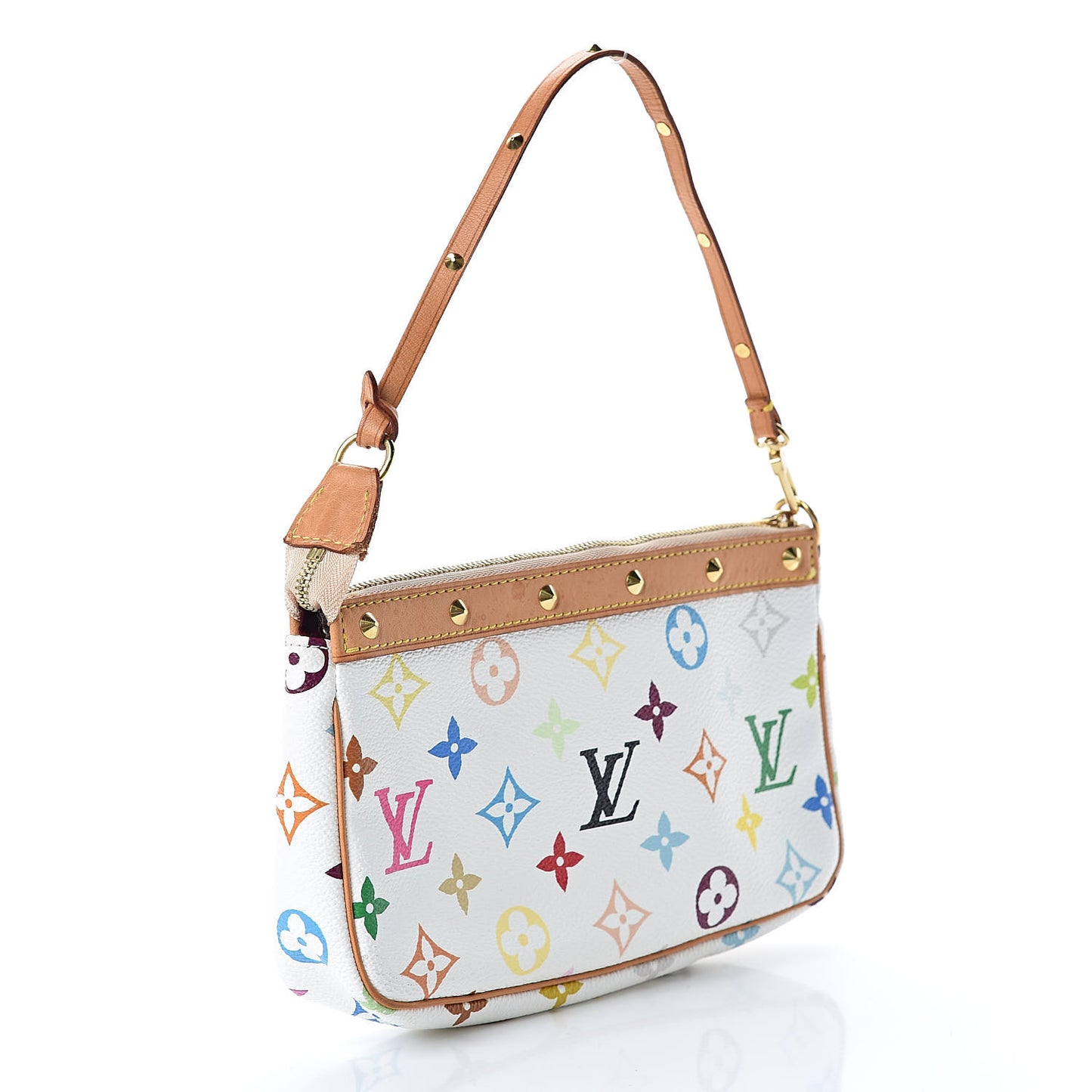Monogram Multicolor Pochette Accessories White