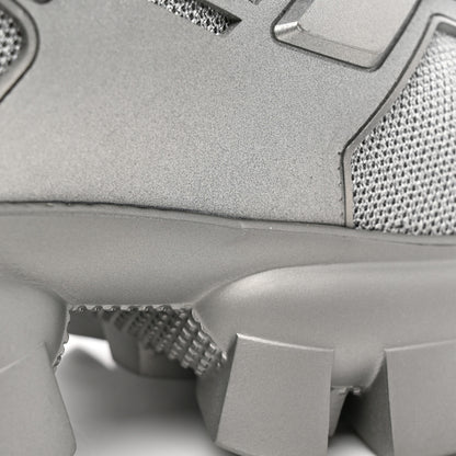 Prada Rubber Technical Knit Fabric Cloudbust Thunder Sneakers 40 Argento 14 of 17