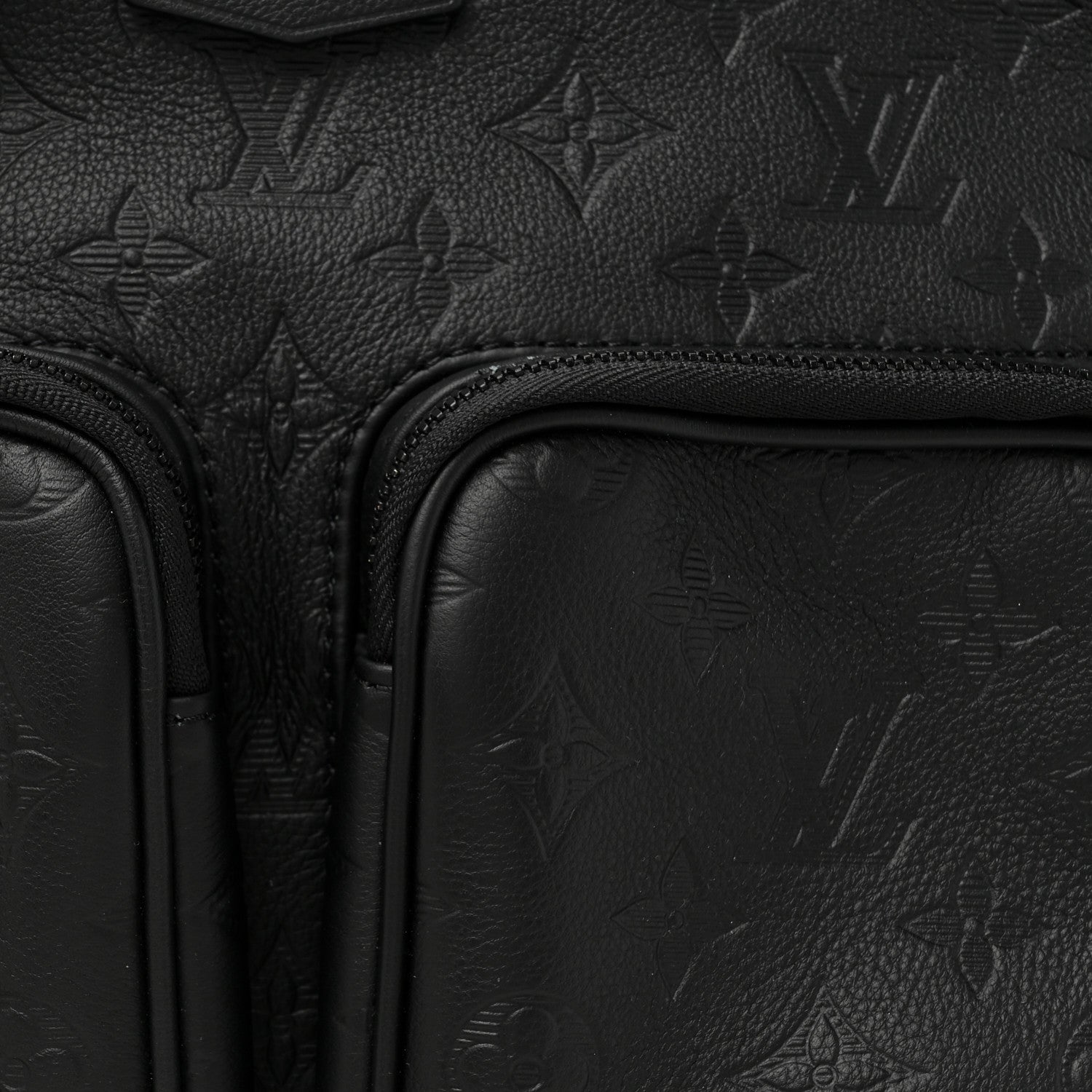 Louis Vuitton Calfskin Monogram Shadow Hobo Cargo Black 7 of 9