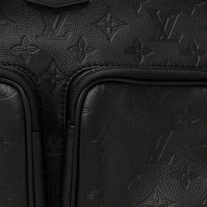 Louis Vuitton Calfskin Monogram Shadow Hobo Cargo Black 7 of 9